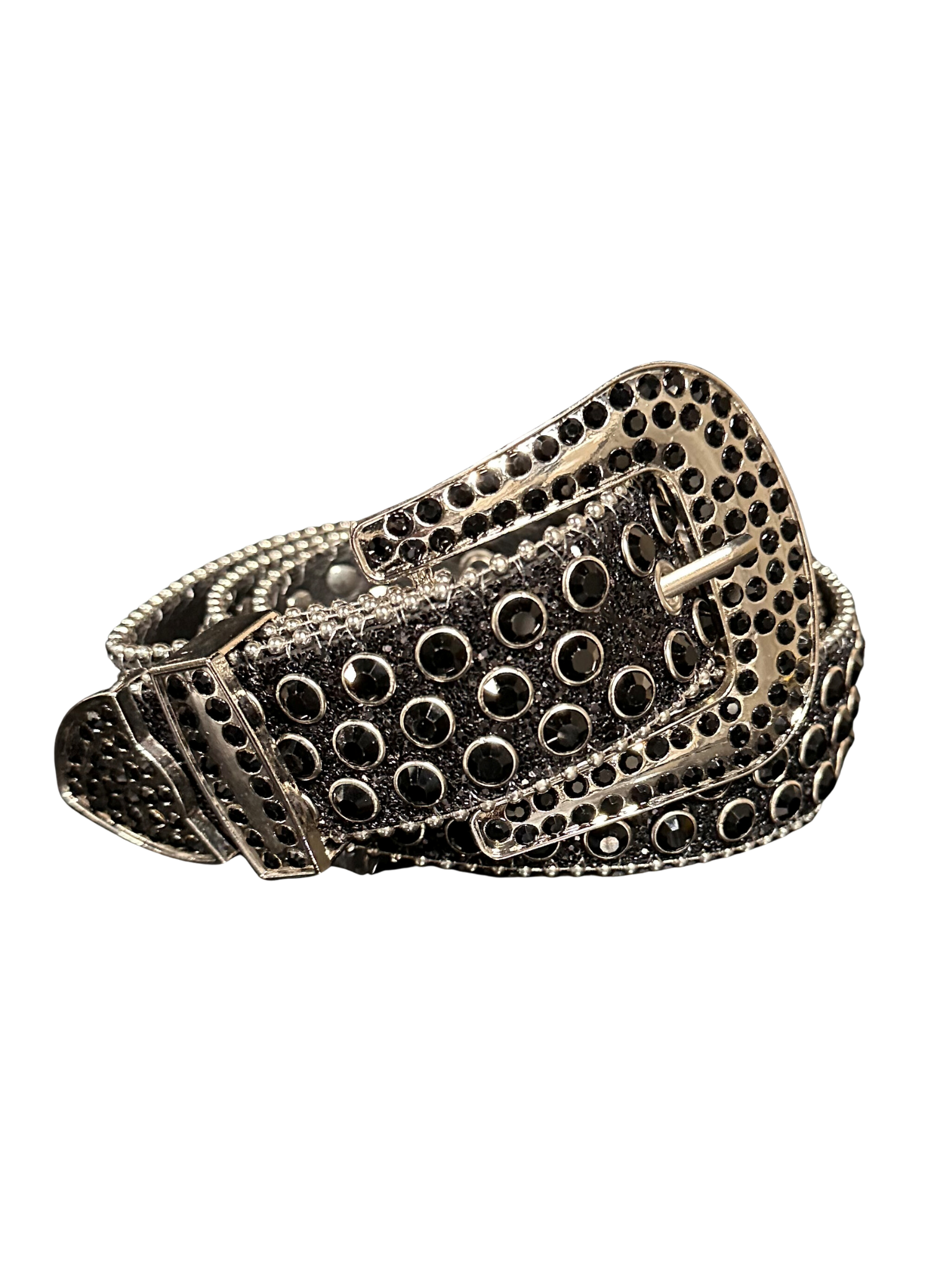 STUDDED RHINESTONE LEATHER BELTS