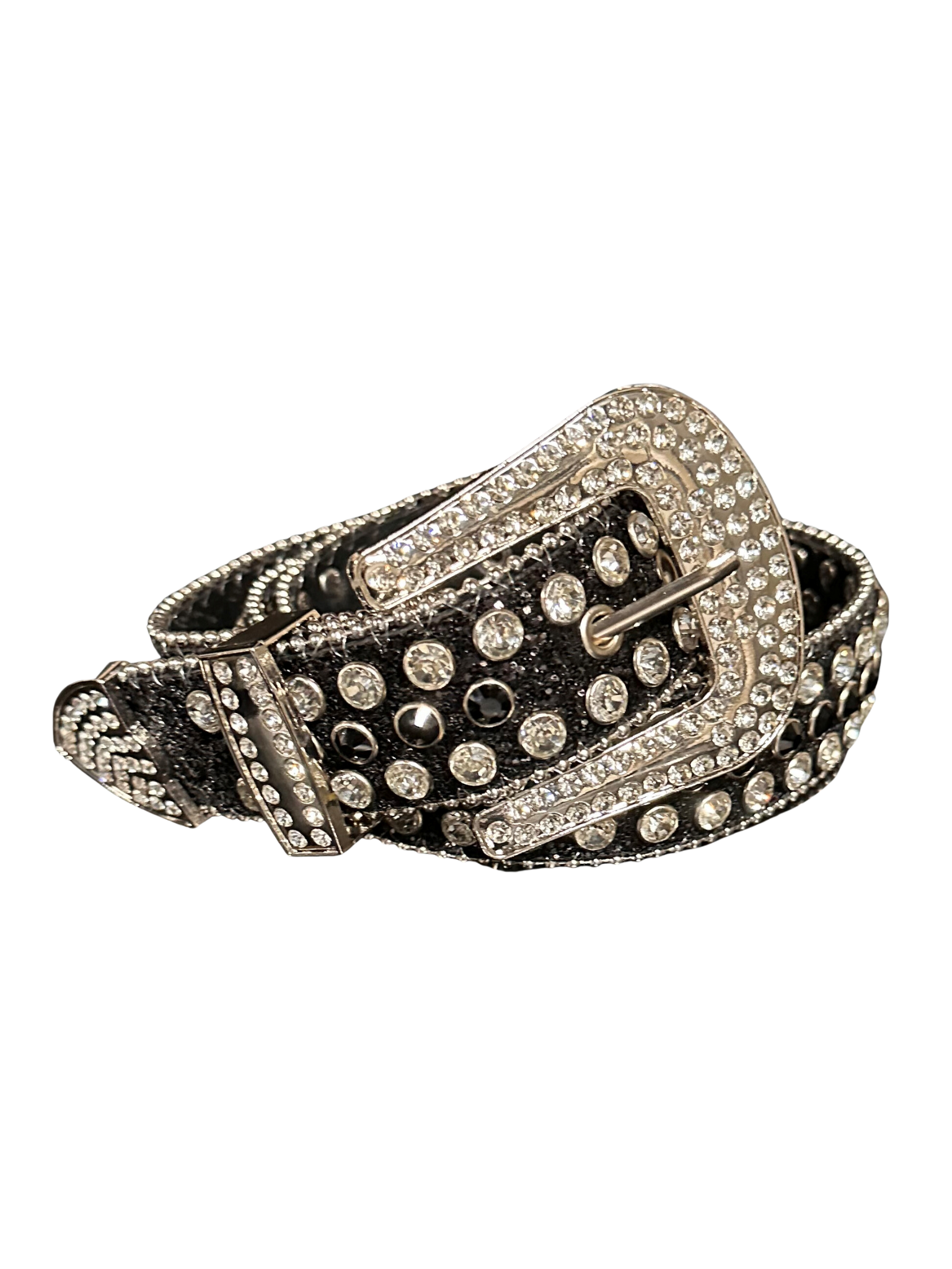 STUDDED RHINESTONE LEATHER BELTS