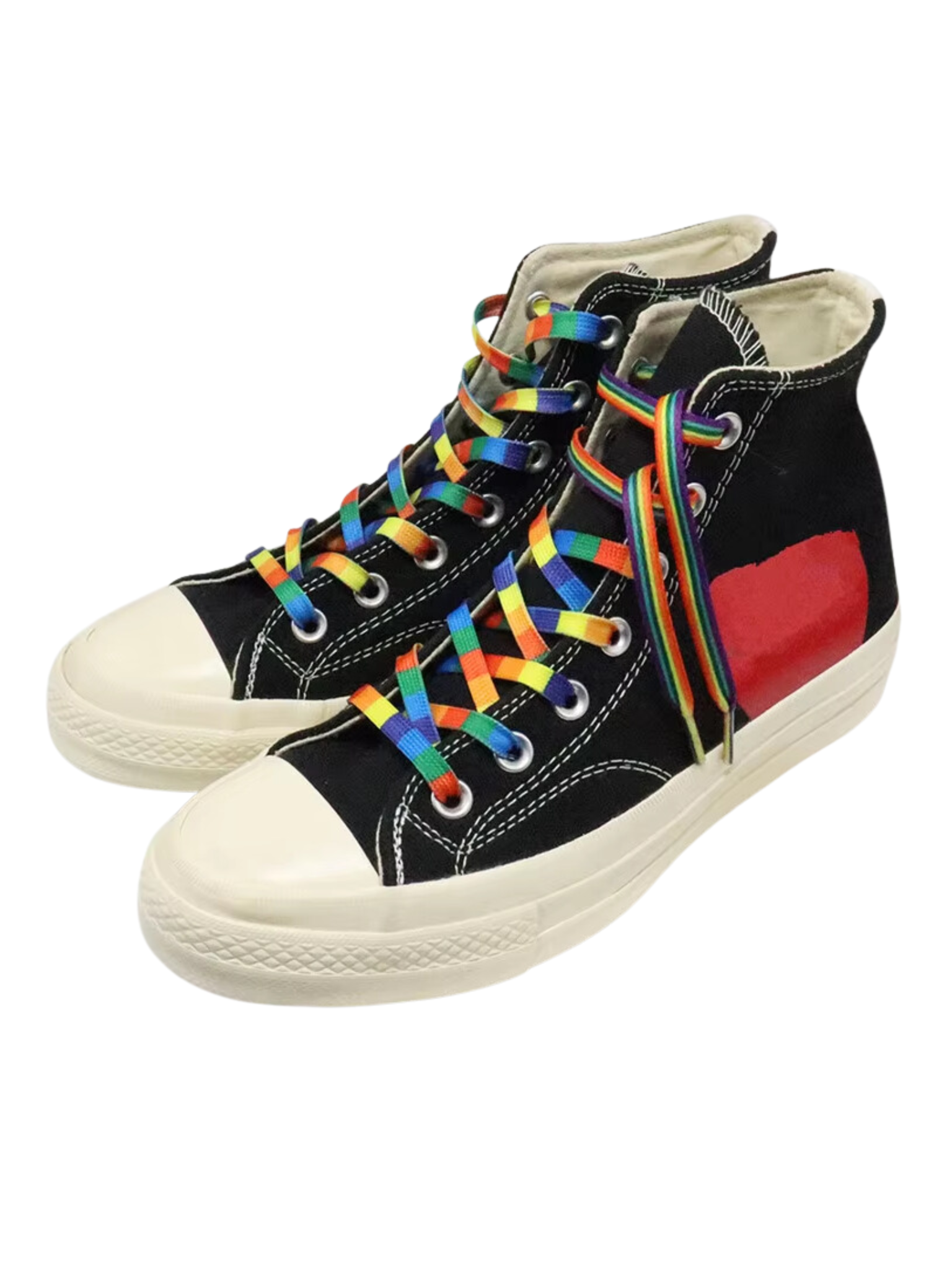 Daly Male Flat Shoelaces Rainbow Pride