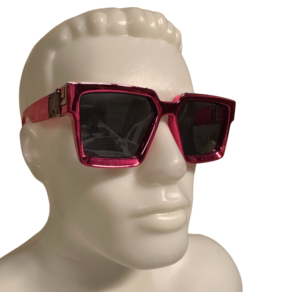 Daly Male Square Frame Metallic Sunglasses