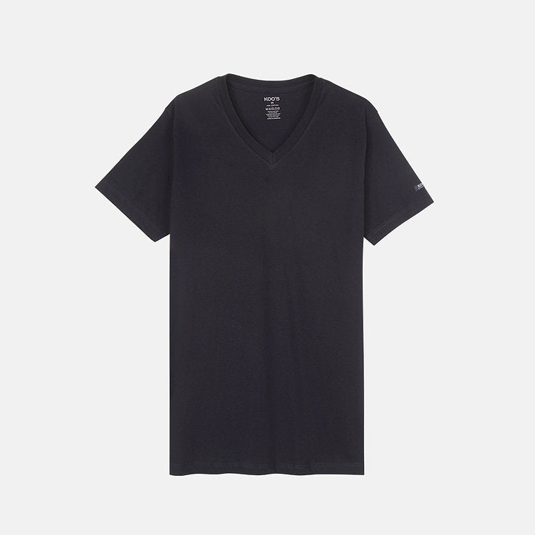 KOO'S V-NECK TEE BLACK