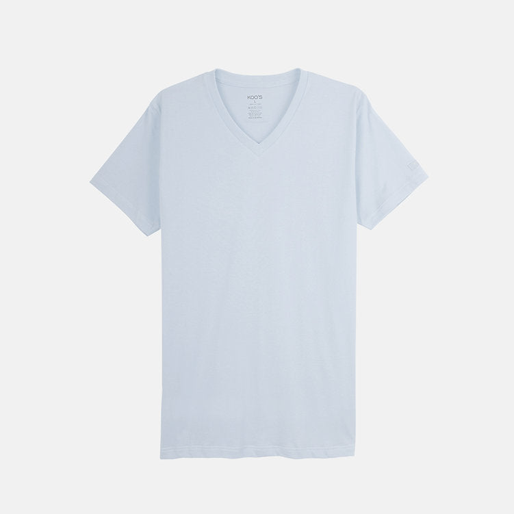 KOO'S V-NECK TEE SKY BLUE