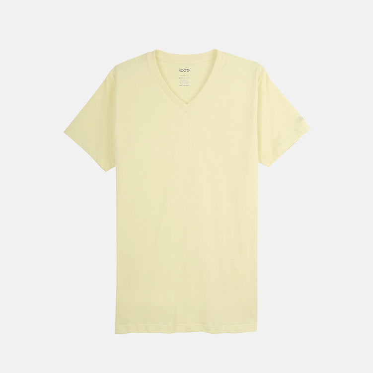 KOO'S V-NECK TEE YELLOW