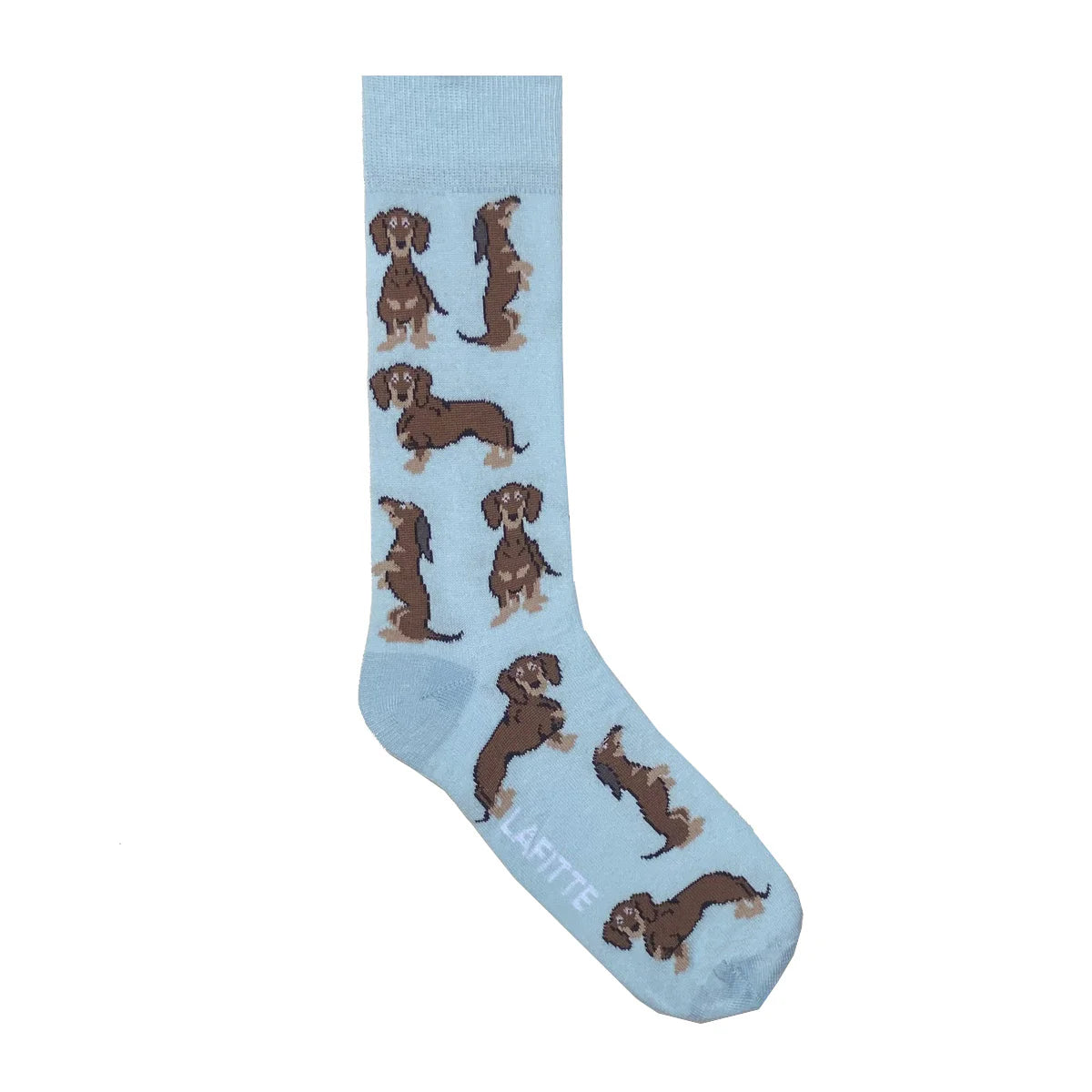 Lafitte Sky Blue Dachshund Socks